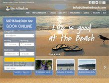 Tablet Screenshot of lifesthebeach.com